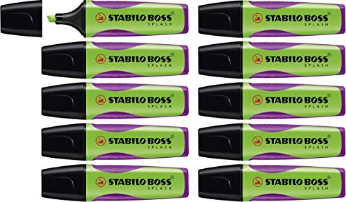 Textmarker - STABILO BOSS SPLASH - 10er Pack - grün von STABILO