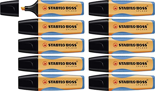 Textmarker - STABILO BOSS SPLASH - 10er Pack - orange von STABILO