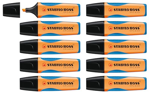 STABILO - Textmarker - BOSS SPLASH - 10er Pack - orange von STABILO