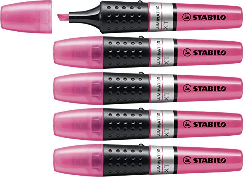 Textmarker - STABILO LUMINATOR - 5er Pack - pink von STABILO
