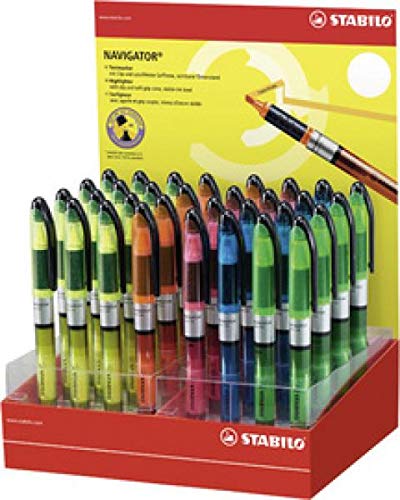 Textmarker - STABILO NAVIGATOR - 32 Stück - in verschiedenen Farben von STABILO