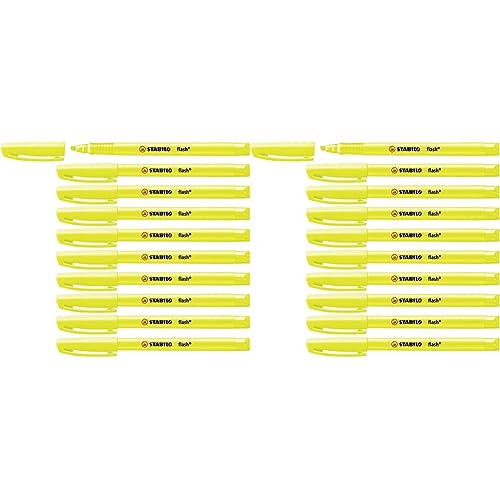 Textmarker - STABILO flash - 2x 10er Pack - gelb von STABILO
