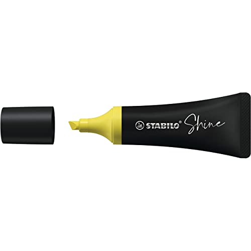 Textmarker im Tubendesign - STABILO Shine - Einzelstift - gelb von STABILO