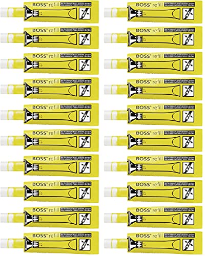 Tinte zum Nachfüllen - STABILO BOSS ORIGINAL Refill - 20er Pack - gelb von STABILO