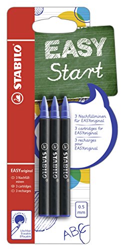 Tintenpatronen zum Nachfüllen - STABILO EASYoriginal Refill - medium - 3er Pack - blau (löschbar) von STABILO