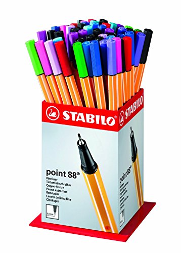 Tintenschreiber Display 60St point 88 12 Farben von STABILO