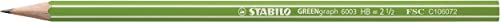 Umweltfreundlicher Bleistift - STABILO GREENgraph - Einzelstift - Härtegrad HB 1 stück von STABILO