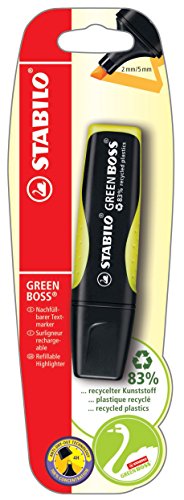 Umweltfreundlicher Textmarker - STABILO GREEN BOSS - Einzelstift - gelb von STABILO