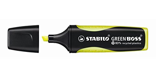 Umweltfreundlicher Textmarker - STABILO GREEN BOSS - Einzelstift - gelb von STABILO
