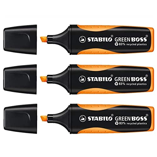 Umweltfreundlicher Textmarker - STABILO GREEN BOSS - Einzelstift - orange von STABILO