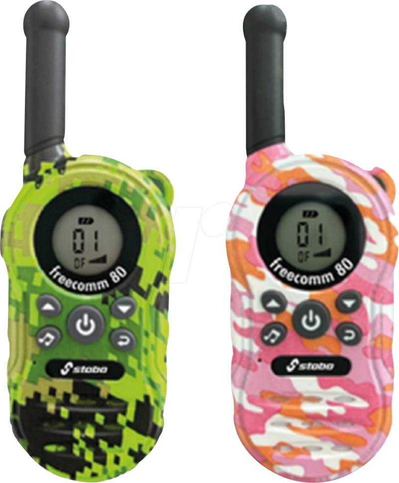 STABO 20080 - PMR Funkgerät, 2er-Set, pink & grün von STABO