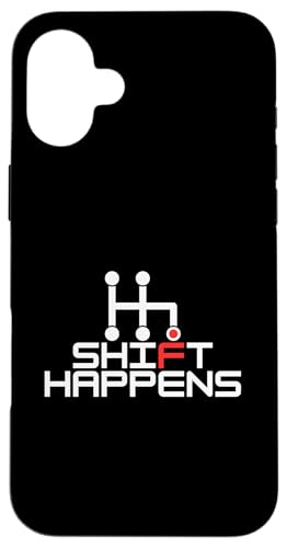 Shift Happens, Manuelle Autos, Rennen, Fahrer, Witzelspiel Hülle für iPhone 16 Plus Shift Happens, Manuelle Autos, Rennen, Fahrer, Witzelspiel Hülle für iPhone 16 Plus von STACKZzHOUSE