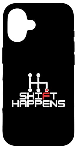 Shift Happens, Manuelle Autos, Rennen, Fahrer, Witzelspiel Hülle für iPhone 16 Shift Happens, Manuelle Autos, Rennen, Fahrer, Witzelspiel Hülle für iPhone 16 von STACKZzHOUSE