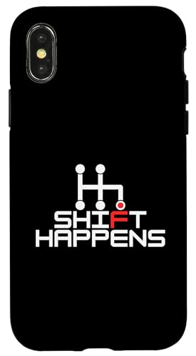 Shift Happens, Manuelle Autos, Rennen, Fahrer, Witzelspiel Hülle für iPhone X/XS Shift Happens, Manuelle Autos, Rennen, Fahrer, Witzelspiel Hülle für iPhone X/XS von STACKZzHOUSE
