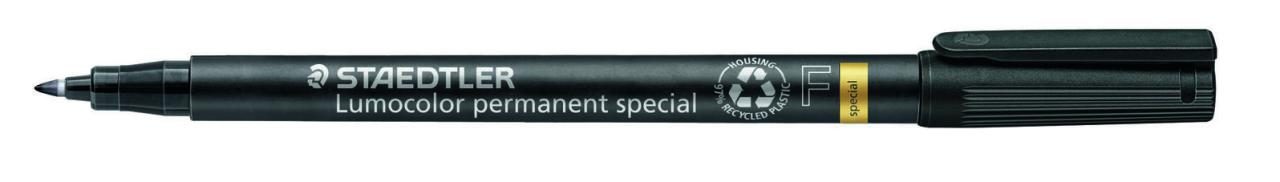 STAEDTLER Folienstifte Lumocolor spezial, sz, 0,6mm 0.6 mm Schwarz von STAEDTLER