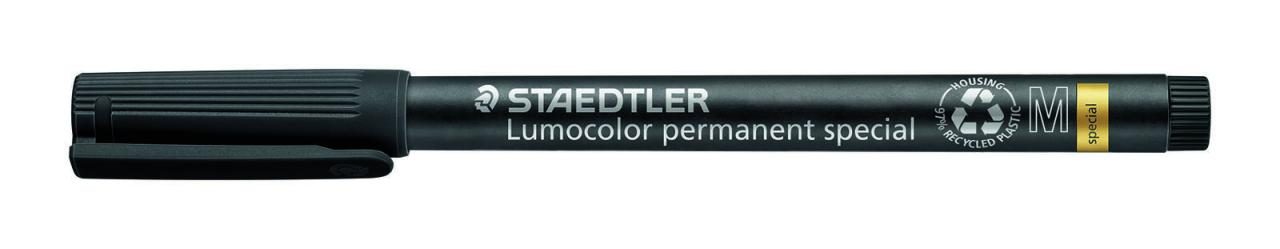 STAEDTLER Folienstifte Lumocolor spezial, sz, 1,0mm 1.0 mm Schwarz von STAEDTLER