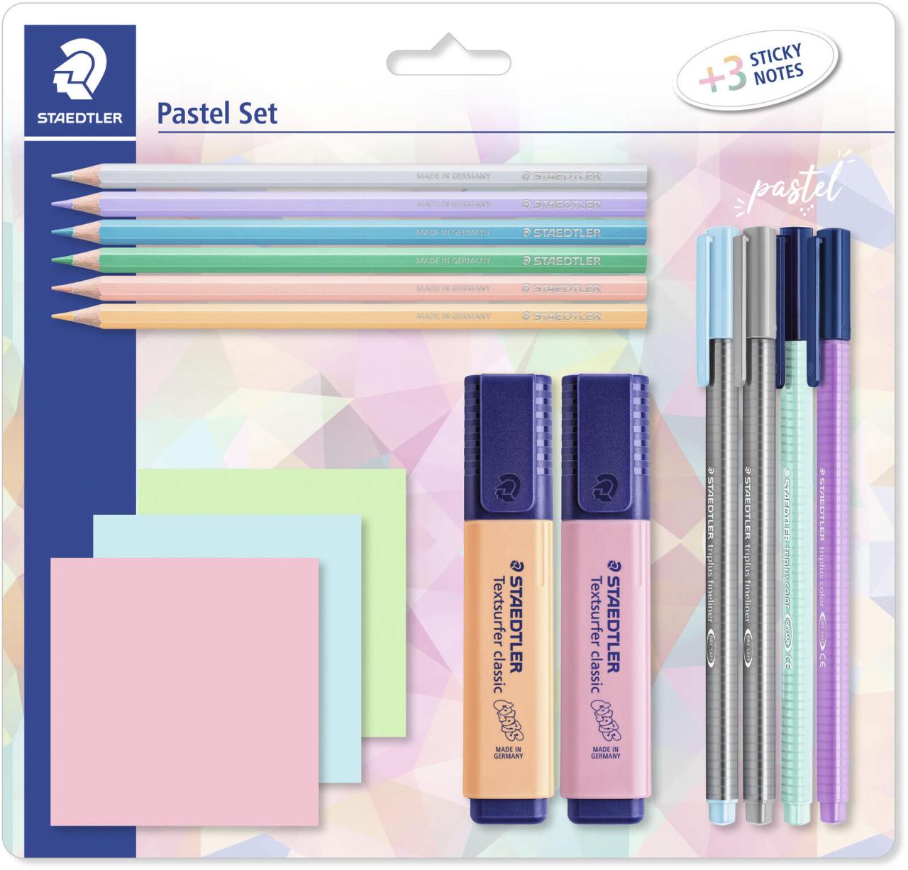 STAEDTLER Pastell Set 15-teilig farbsortiert von STAEDTLER