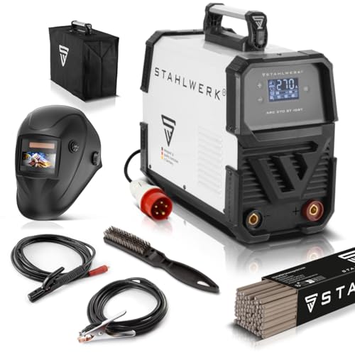 STAHLWERK ARC 270 ST Vollausstattung IGBT- Schweißgerät DC MMA/E-Hand Welder mit echten 270 Ampere sehr kompakt, 400V, weiß, 7 Jahre Herstellergarantie STAHLWERK ARC 270 ST Vollausstattung IGBT- Schweißgerät DC MMA/E-Hand Welder mit echten 270 Ampere sehr kompakt, 400V, weiß, 7 Jahre Herstellergarantie von STAHLWERK