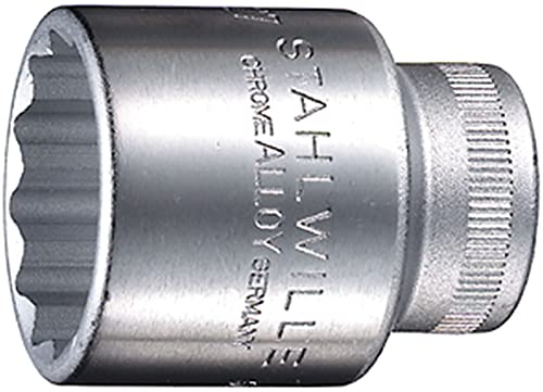 Stahlwille 50-24 50 Steckschlüsseleinsätze 44198 Zoll, SW 24 mm, 3010024 Silbern von STAHLWILLE