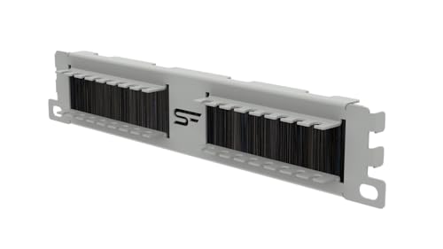 Stalflex Kabeldurchführung mit Bürstenleiste 1U 10 Zoll - Serverschrank Montieren Hergestellt aus Hochbelastbarem Metall - Für Netzwerkschrank und Kabelmanagement Stalflex Kabeldurchführung mit Bürstenleiste 1U 10 Zoll - Serverschrank Montieren Hergestellt aus Hochbelastbarem Metall - Für Netzwerkschrank und Kabelmanagement von STALFLEX