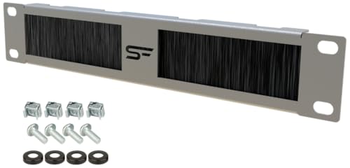 Stalflex Kabeldurchführung mit Bürstenleiste 1U 10 Zoll - Serverschrank Montieren Hergestellt aus Hochbelastbarem Metall - Für Netzwerkschrank und Kabelmanagement Stalflex Kabeldurchführung mit Bürstenleiste 1U 10 Zoll - Serverschrank Montieren Hergestellt aus Hochbelastbarem Metall - Für Netzwerkschrank und Kabelmanagement von STALFLEX