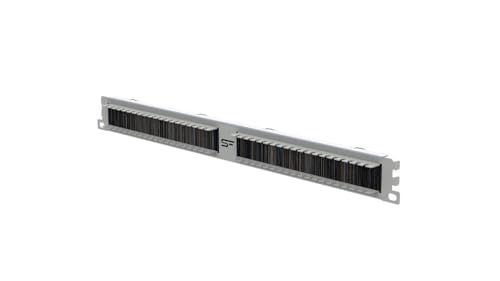Stalflex Kabeldurchführung mit Bürstenleiste 1U 19 Zoll - Serverschrank Montieren Hergestellt aus Hochbelastbarem Metall - Für Netzwerkschrank und Kabelmanagement von STALFLEX