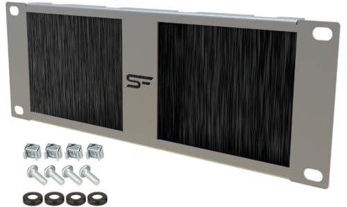 Stalflex Kabeldurchführung mit Bürstenleiste 2U 10 Zoll - Serverschrank Montieren Hergestellt aus Hochbelastbarem Metall - Für Netzwerkschrank und Kabelmanagement Stalflex Kabeldurchführung mit Bürstenleiste 2U 10 Zoll - Serverschrank Montieren Hergestellt aus Hochbelastbarem Metall - Für Netzwerkschrank und Kabelmanagement von STALFLEX