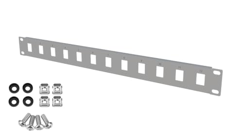 Stalflex Netzwerkschrank Patchpanel Standard 19 Zoll 1U - 12 Steckplätze Keystone Patchfeld - Hergestellt aus Stahl - Keystone Modul RJ45 nur - Computer- & Server-Racks Stalflex Netzwerkschrank Patchpanel Standard 19 Zoll 1U - 12 Steckplätze Keystone Patchfeld - Hergestellt aus Stahl - Keystone Modul RJ45 nur - Computer- & Server-Racks von STALFLEX
