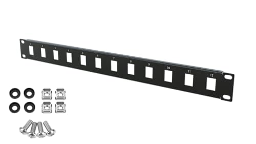 Stalflex Netzwerkschrank Patchpanel Standard 19 Zoll 1U - 12 Steckplätze Keystone Patchfeld - Hergestellt aus Stahl - Keystone Modul RJ45 nur - Computer- & Server-Racks Stalflex Netzwerkschrank Patchpanel Standard 19 Zoll 1U - 12 Steckplätze Keystone Patchfeld - Hergestellt aus Stahl - Keystone Modul RJ45 nur - Computer- & Server-Racks von STALFLEX
