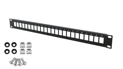 Stalflex Netzwerkschrank Patchpanel Standard 19 Zoll 1U - 24 Steckplätze Keystone Patchfeld - Hergestellt aus Stahl - Keystone Modul RJ45 nur - Computer- & Server-Racks Stalflex Netzwerkschrank Patchpanel Standard 19 Zoll 1U - 24 Steckplätze Keystone Patchfeld - Hergestellt aus Stahl - Keystone Modul RJ45 nur - Computer- & Server-Racks von STALFLEX