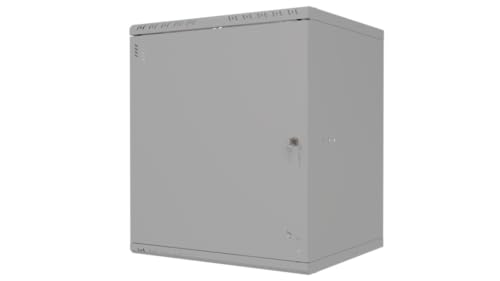 Stalflex Server Netzwerkschrank 19 Zoll 12U 450mm Standard - Hochbelastbarer Stahl - Computer- & Server-Racks - Serverschrank, kompatibel mit 19 Zoll Fachboden und Rack Schienen - Metalltür von STALFLEX