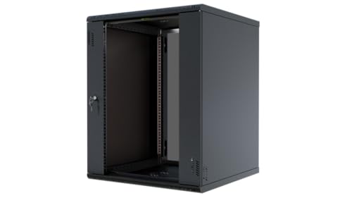 Stalflex Server Netzwerkschrank 19 Zoll 15U 600mm PRO - Hochbelastbarer Stahl - Computer- & Server-Racks - Serverschrank, kompatibel mit 19 Zoll Fachboden und Rack Schienen von STALFLEX