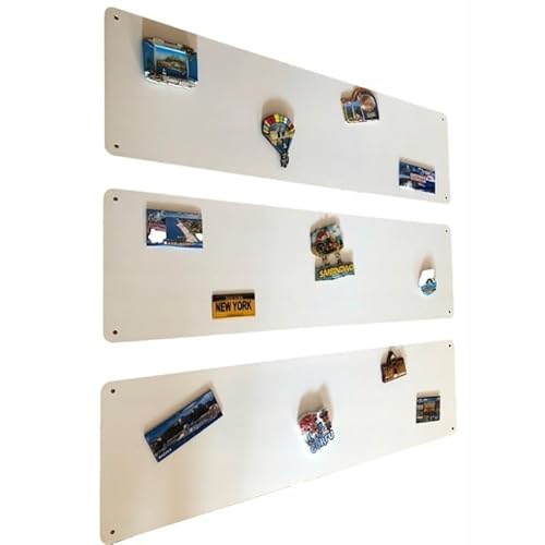 STALFORM 3 x Magnettafel Weiß 80x22 cm aus Edelstahl Magnetwand Pinnwand Magnetisch Groß Magnetboard Küche, Büro, Kinderzimmer von STALFORM