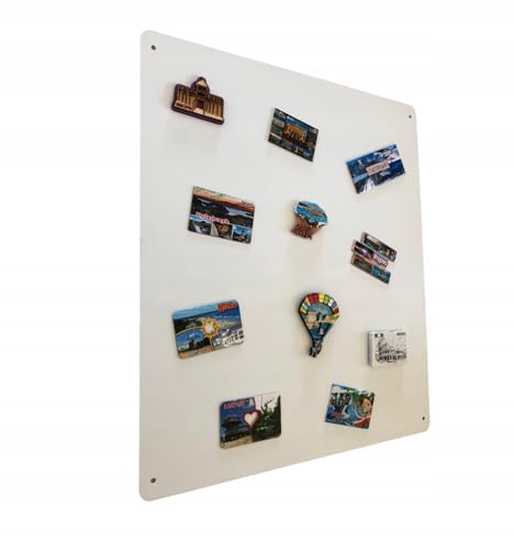 STALFORM Magnettafel Weiß 58x48 cm aus Edelstahl Magnetwand Pinnwand Magnetisch Groß Magnetboard Küche, Büro, Kinderzimmer von STALFORM