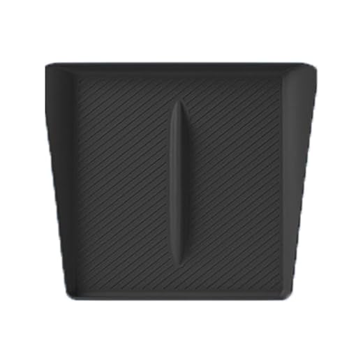 Für New Highland 2024 Tesla Model 3 Zubehör Kabellose Mittelkonsole Aufladen Silikon Pad Wasserdicht und Staubdicht Matte (Schwarz) von STAMOO