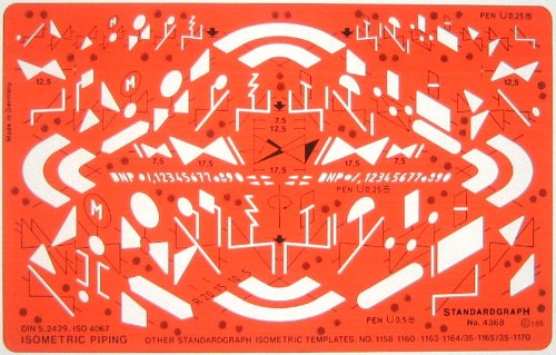 Schablone Isometric Rohrleitung - Sonstige Produkte von STANDARDGRAPH