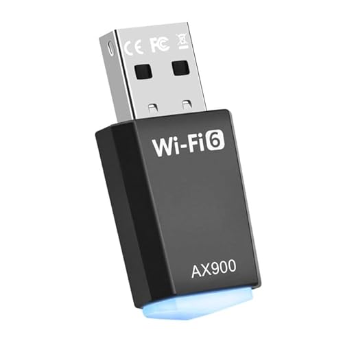AX900 USB WLAN Stick - Dual Band 2.4GHz/5GHz WiFi 6 Adapter für PC/Desktop/Laptop Mit Eingebautem Treiber, Kompatibel Mit Windows 11/10/8.1/8/7 von STAPERFO
