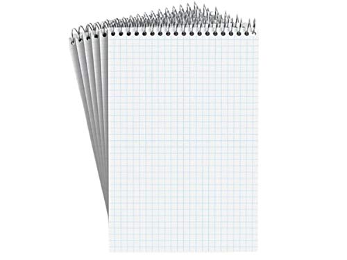 Staples® White Paper Steno Pads, Quad Ruled, 6 x of 6 by Staples von STAPLES