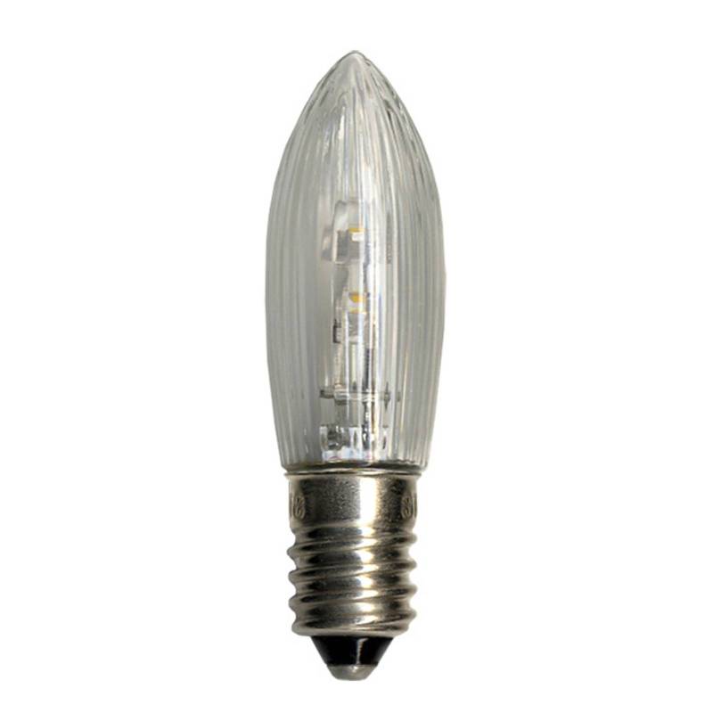 E10 0,2W 10-55V LED Ersatzlampe 3erPack Kerzenform von STAR TRADING