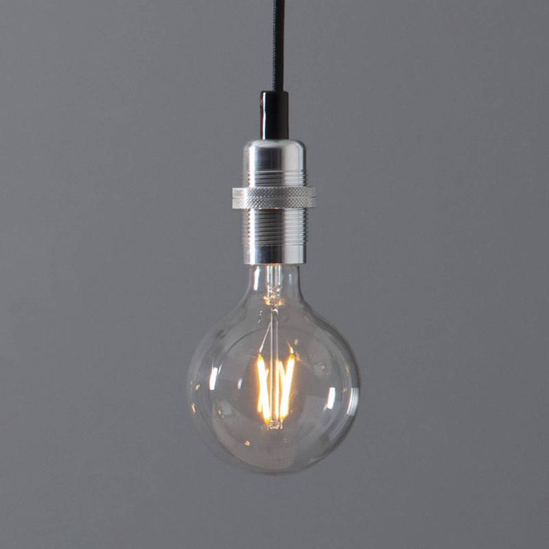 E14-Fassung Fade mit Kabel, silberfarben von STAR TRADING
