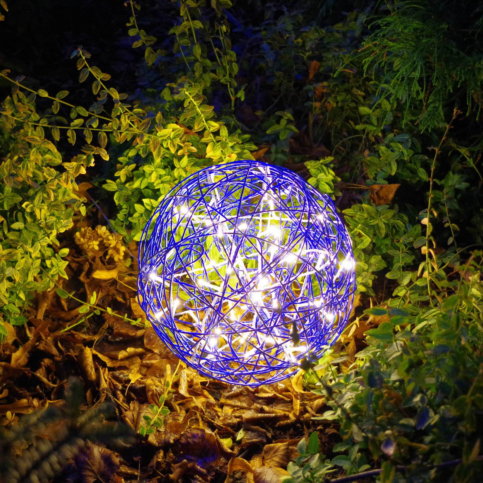 LED-3D-Design-Kugel Galax Fun, Ø 30 cm, blau von STAR TRADING