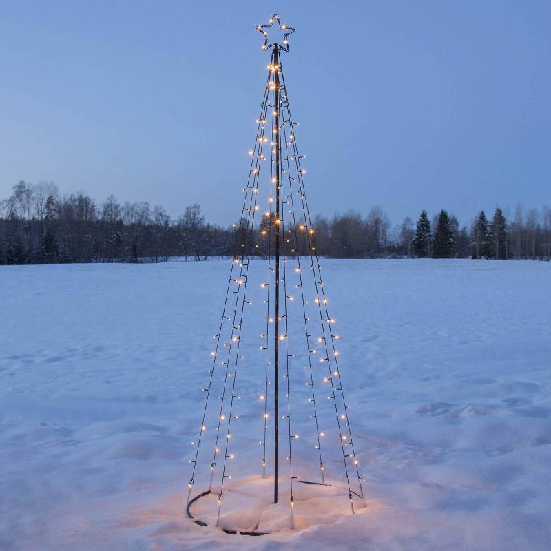 LED-Außendeko Light Tree, LEDs teils blinkend von STAR TRADING