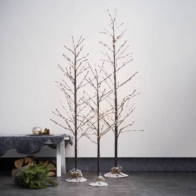 LED-Dekobaum Tobby Tree IP44 braun Höhe 180cm von STAR TRADING