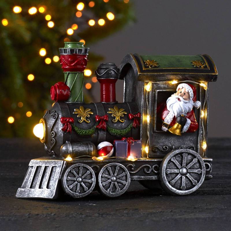 LED-Dekoleuchte Loke, Weihnachtsmann im Zug von STAR TRADING
