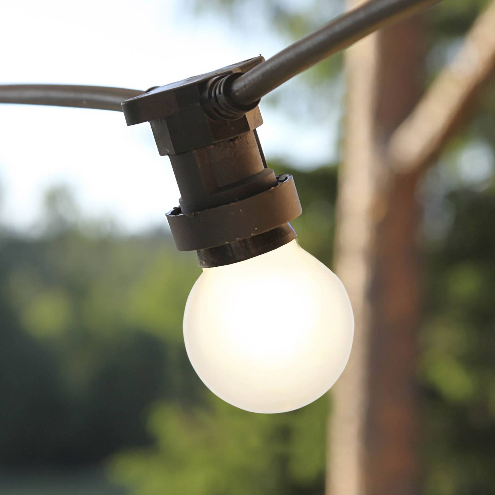 LED-Lampe E27 G45 für Lichterketten, weiß 2.700K LED-Lampe E27 G45 für Lichterketten, weiß 2.700K von STAR TRADING