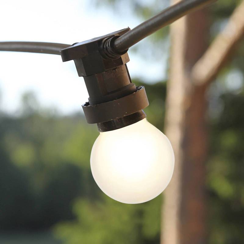 LED-Lampe E27 G45 für Lichterketten, weiß 2.700K von STAR TRADING