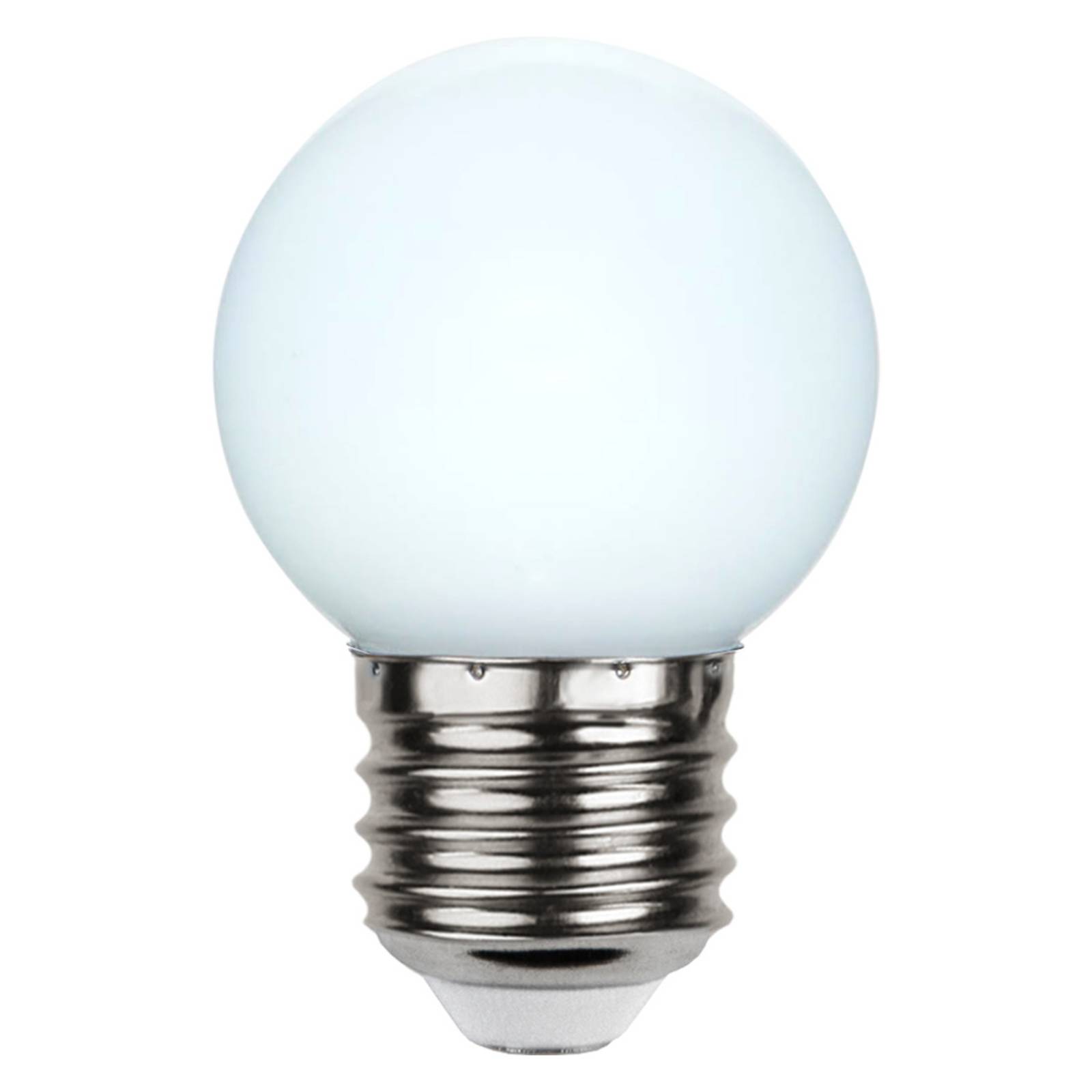 LED-Lampe E27 G45 für Lichterketten, weiß 6.500K LED-Lampe E27 G45 für Lichterketten, weiß 6.500K von STAR TRADING