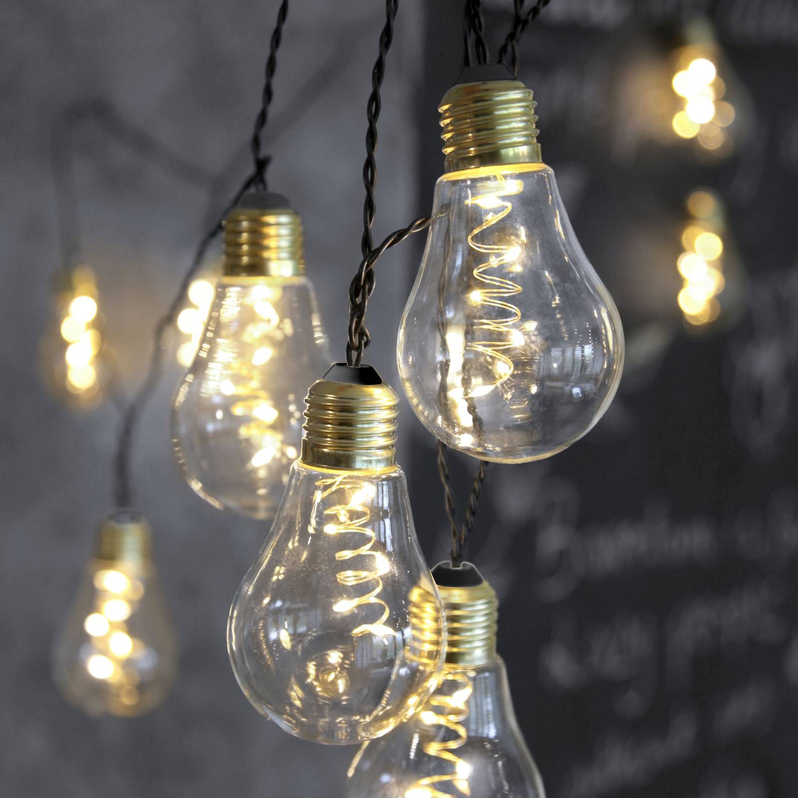 LED-Lichterkette Glow, Glas, klar LED-Lichterkette Glow, Glas, klar von STAR TRADING