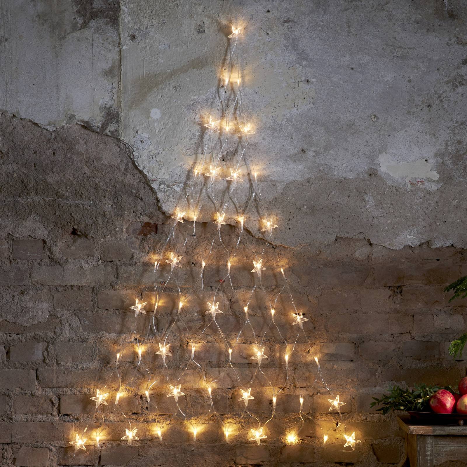 LED-Lichtervorhang Star 55-flammig LED-Lichtervorhang Star 55-flammig von STAR TRADING