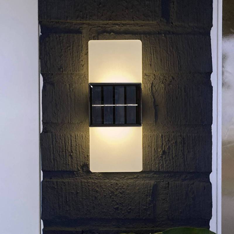 LED-Solar-Außenwandleuchte Wally, 20x8 cm weiß gefrostet CCT von STAR TRADING
